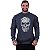 Blusa Moletom Basic Masculina MXD Conceito Sem Touca Caveira Estilhaço - Imagem 1