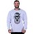 Blusa Moletom Basic Masculina MXD Conceito Sem Touca Caveira World - Imagem 1