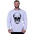 Blusa Moletom Basic Masculina MXD Conceito Sem Touca Crânio Pontilhado - Imagem 1