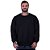 Blusa Moletom Basic Masculina MXD Conceito Sem Touca Preto - Imagem 1