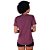 Camiseta Longline Feminina MXD Conceito Mescla Bordo Básico - Imagem 2