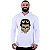 Camiseta Manga Longa Longline Com Touca MXD Conceito Caveira Soldado - Imagem 1