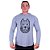 Camiseta Manga Longa Longline Com Touca MXD Conceito PitBull de Corrente - Imagem 1