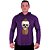 Camiseta Manga Longa Longline Com Touca MXD Conceito Caveira Moicano - Imagem 5