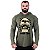 Camiseta Manga Longa Longline Com Touca MXD Conceito Hard Core Skull - Imagem 3
