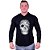 Camiseta Manga Longa Longline Com Touca MXD Conceito Caveira Parque - Imagem 1