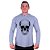 Camiseta Manga Longa Longline Com Touca MXD Conceito Caveira Pontilhada - Imagem 2
