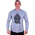 Camiseta Manga Longa Longline Com Touca MXD Conceito Caveira Cocar - Imagem 2