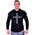 Camiseta Manga Longa Longline Com Touca MXD Conceito Cruz Motivacional - Imagem 3