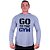 Camiseta Manga Longa Longline Com Touca MXD Conceito Go To The Gym - Imagem 1