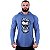 Camiseta Manga Longa Longline Com Touca MXD Conceito Angry Skull - Imagem 2