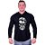 Camiseta Manga Longa Longline Com Touca MXD Conceito Angry Skull - Imagem 2