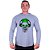 Camiseta Manga Longa Longline Com Touca MXD Conceito Headphone Skull - Imagem 3