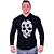 Camiseta Manga Longa Longline Com Touca MXD Conceito Puzzle Skull - Imagem 3