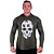 Camiseta Manga Longa Longline Com Touca MXD Conceito Puzzle Skull - Imagem 2
