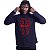 Camiseta Manga Longa Longline Com Touca MXD Conceito Red Skull - Imagem 3