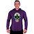 Camiseta Manga Longa Longline Com Touca MXD Conceito Caveira Mexicana - Imagem 1