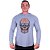 Camiseta Manga Longa Longline Com Touca MXD Conceito Caveira Laranja - Imagem 3