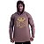 Camiseta Manga Longa Longline Com Touca MXD Conceito No Pain No Gain - Imagem 1