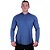 Camiseta Manga Longa Longline Com Touca MXD Conceito Mescla Marinho - Imagem 1