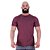 Camiseta Tradicional Masculina MXD Conceito 50% Algodão 50% Poliéster Mescla Bordô - Imagem 1