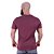 Camiseta Tradicional Masculina MXD Conceito 50% Algodão 50% Poliéster Mescla Bordô - Imagem 2