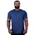 Camiseta Tradicional MXD Conceito Dry Fit 100% Poliéster Rajado Furadinho Azul Escuro - Imagem 1