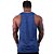 Regata Cavada MXD Conceito Dry Fit 100% Poliéster Rajado Azul Escuro - Imagem 2