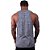 Regata Cavada MXD Conceito Dry Fit 100% Poliéster Rajado Cinza - Imagem 2