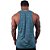 Regata Cavada MXD Conceito Dry Fit 100% Poliéster Rajado Azul Turquesa - Imagem 2