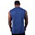 Regata Machão MXD Conceito Dry Fit 100% Poliéster Rajado Azul Escuro - Imagem 2