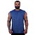 Regata Machão MXD Conceito Dry Fit 100% Poliéster Rajado Azul Escuro - Imagem 1
