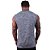 Regata Machão MXD Conceito Dry Fit 100% Poliéster Rajado Cinza - Imagem 2