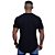 Camiseta Longline 100% Algodão Masculina MXD Conceito Bicolor Preto e Marrom Claro - Imagem 2