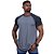 Camiseta Longline 100% Algodão Masculina MXD Conceito Raglan Chumbo e Cinza - Imagem 2