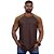 Camiseta Longline 100% Algodão Masculina MXD Conceito Raglan Marrom Claro e Marrom Escuro - Imagem 2