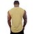 Regata Machão Longline Sem Manga MXD Conceito 100% Algodão Amarelo - Imagem 2