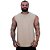 Regata Machão Longline Sem Manga MXD Conceito 100% Algodão Bege - Imagem 1
