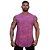 Regata Machão Longline 100% Algodão Masculina MXD Conceito Lavado Estonado em Rolo Rosa - Imagem 1