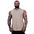 Regata Longline com Touca MXD Conceito 100% Algodão Bege - Imagem 1