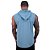 Regata Longline com Touca MXD Conceito 100% Algodão Azul Bebê - Imagem 2