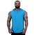 Regata Longline com Touca MXD Conceito 100% Algodão Azul Piscina - Imagem 1