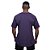 Camiseta Morcegão Masculina MXD Conceito Lisa 100% Algodão Roxo Mesclado - Imagem 2