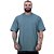 Camiseta Oversized Masculina MXD Conceito Maior Gramatura Cinza Esverdeado - Imagem 1