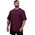 Camiseta Oversized Masculina MXD Conceito Maior Gramatura Bordô Escuro - Imagem 3