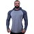 Camiseta Manga Longa Longline Com Touca Raglan MXD Conceito Chumbo e Cinza - Imagem 1