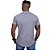 Camiseta Longline Decote V Masculina MXD Conceito 100% Algodão 30.1 Penteado PIMA-USA Cinza Urbano - Imagem 2
