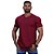 Camiseta Longline Decote V Masculina MXD Conceito 100% Algodão 30.1 Penteado PIMA-USA Vermelho - Imagem 3