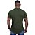 Camiseta Longline Decote V Masculina MXD Conceito 100% Algodão 30.1 Penteado PIMA-USA Verde Militar - Imagem 2