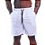 Bermuda Poliéster Confort Com Bolso Masculina MXD Conceito Branco - Imagem 1